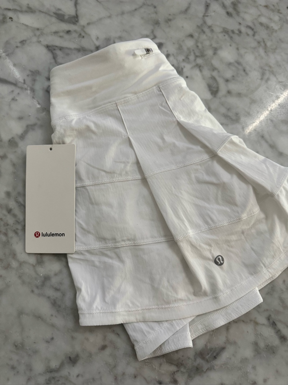 NWT lululemon White Pace Rival MR Skirt - Long